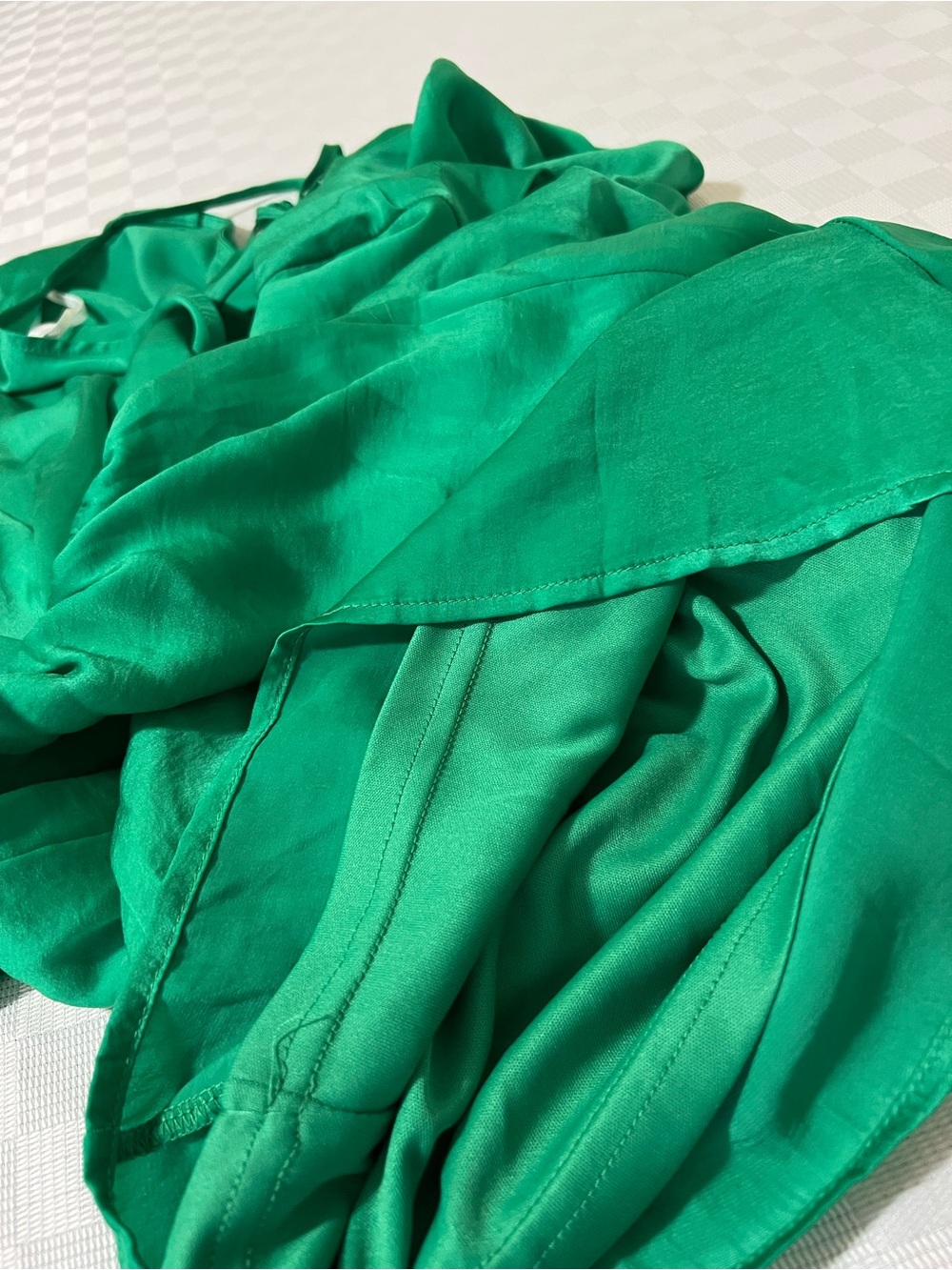 Aakaa Bright Green Wrap Romper - Picture 6 of 6